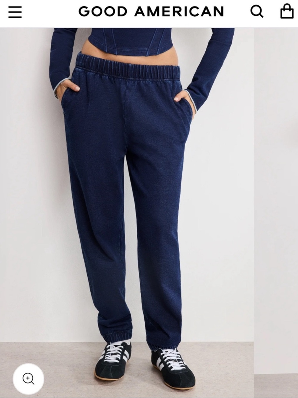 Good American Jeanius Boyfriend Sweatpants Size 1 / Small